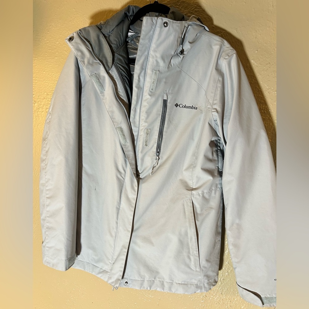 Columbia 2 in 1 Ski Coat in Ice Blue